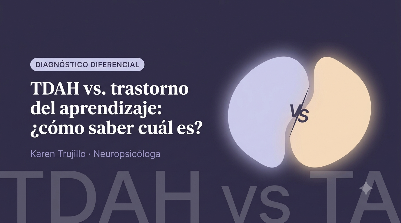 Ilustración del artículo: TDAH vs. trastorno del aprendizaje: ¿cómo saber cuál es?
